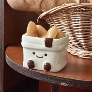 Cartoon Cartoon Bread Chopstick Holder Household Cute Chopstick Holder Ceramic Chopstick Pillow High