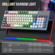Gaming Keyboard and Mouse Set-94 Keys/Rainbow RGB Lighting Effect/Spherical Keycap/Wired Gaming Keyb