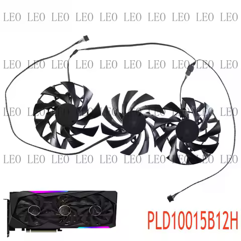 HH PLD10015B12H Graphics Card Fan FOR Gigabyte AORUS GeForce RTX 3060 Ti RTX 3070 MASTE