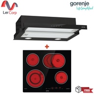 (Gorenje) เครื่องดูดควันแบบฝัง TH64E4BG + เตาไฟฟ้าเซรามิคแบบติดตั้งฝัง รุ่น ECT643SYB