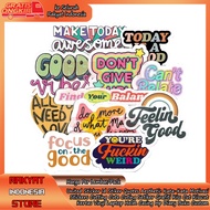 United Sticker Id – Aesthetic Quotes Stickers Motivational Words Stickers Cutting Cute Cutting Stick