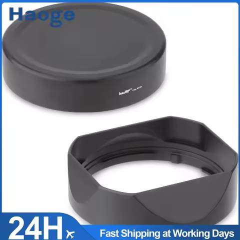 Haoge LH-X53B Square Metal Lens Hood Shade with Metal Cap for Fujifilm Fuji Fujinon XF 35mm F1.4 R L