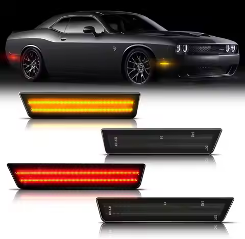 For Dodge Challenger 2008-2014 Car Accsesories For Dodge Charger Front Rear Bumper LED Side Marker L