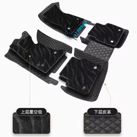 For Lexus LS LS350 LS400 LS430 LS460 LS500 LS500h LS600h Auto Carpets Double Layer Custom Car Floor 