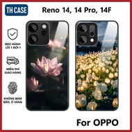 Case for Oppo Reno 14/14 Pro/14F 4G/5G 4D Flower model | 5-year anti-yellowing premium glass