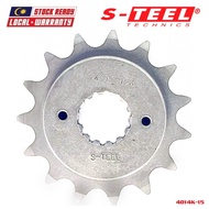 S-TEEL Front Spocket 525 - 15T / Motorcycle for DUCATI HYPERMOTARD 796 / MONSTER 796 / ST2 / ST4 / 9