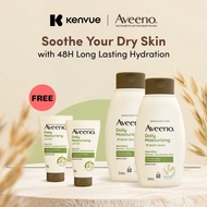 [Bundle of 2] Aveeno Body Daily Moisturizing Wash For Normal To Dry Skin 354ml + FREE Lotion 30g