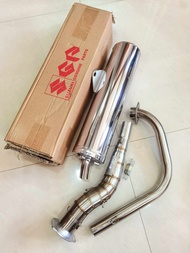 Muffler set with Elbow and Tip Raider 150 Reborn and Raider150 1st Generation Suzuki Genuine Parts a