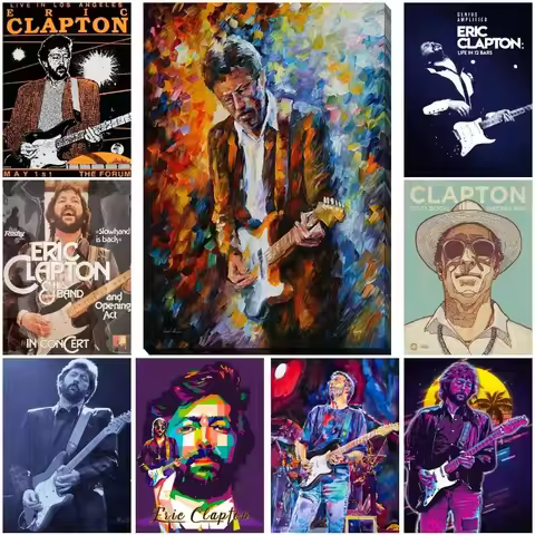 Eric Clapton Poster Decorative Painting Canvas Poster Gift Wall Art Living Room Posters Bedroom Pain
