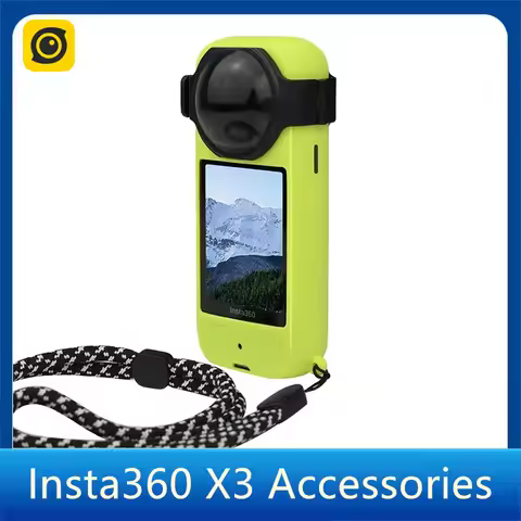 Insta360 X3 Body Silicone Protective Case Lens Guards Protection Cover Accessories For Insta 360 X 3