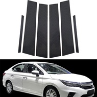 Car Window Pillar Decorative PC Trim B/C Pillar Stickers For Honda City GN1/2/3/5/6/7 Sedan/Hatchbac