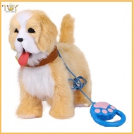 deveodo Interactive Dog Toy Interactive Puppy Doll Interactive Electric Plush Puppy Toy with Leash –