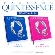 親筆簽名版 SIGNED ALBUM TAEYANG 'QUINTESSENCE' BLUE DAWN VER. / PINK RADIANCE VER.藍或粉封面專輯 太陽 k-pop bigban