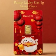 Pamp Lucky Cat Limited gold bar 1g