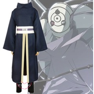 2021 Hot Japan Anime Akatsuki Uchiha Obito Cosplay Costumes Tobi Uniform Accessories Set Women and M