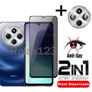 Redmi 14C 2in1 Tempered Glass Privacy For Xiaomi Redmi 14C 4G Redmi14C Redmi14 C 4G 2024 Screen Prot