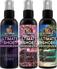 Shoe Deodorizer Spray and Foot Odor Eliminator (Women), Air Freshener for Sneakers, Gym Bags, and Lo