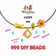 Wing Sing Loket Beads Charm Emas 999 Fesyen Tulen Original  / 999 Gold Beads Fashion