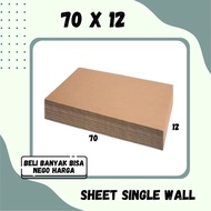 Cardboard Sheet 70x12 / 60x12 / 50x12 / 40x12 Sheet Single Wall Packing Brown Cardboard Color Packin