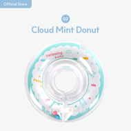 [Malang Honey] IBLIN แหวนว่ายน้ำเด็ก PVC รูปโดนัท เพื่อความปลอดภัย สําหรับเด็ก 0-2 ปี 2 สี