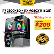 Armaggeddon Custom Desktop PC RX 9060XT 16GB R7 7800X3D DDR5 1TB SSD