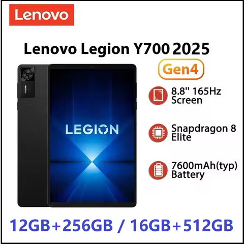 Lenovo Legion Y700 2025 Pad Gen 4 TB322FC Gaming Tab 256GB 512GB ROM Snapdragon 8 Elite 8.8" 165Hz D
