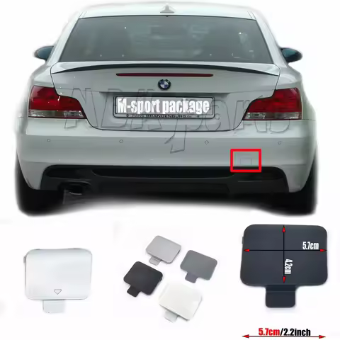Tow Cover for 07-15 BMW1 M-Sport E82 Coupe E88 Convertible 125i 128i 135i Rear Eye Hook 51127892601