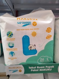 MAKUKU SAP Diapers Comfort Fit Ukuran L pampers makuku tipe celana ukuran L isi 26