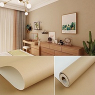 Mocca Plain Wall Wallpaper 8m to 9m X 45cm