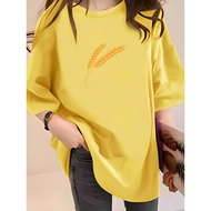 [AMYGO] 1XL-5XL T shirt Women 2Y770 T shirt Women T shirt Plus Size Tshirt BlouseOversizeKorean Styl