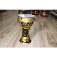 Darbuka 6 inch Dumbuk Pinggang Marawis Batik Gold Black 6 inch Darbuka Kayu Mini For Kids