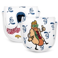 Golf Putter Cover Mallet Type | Funny Hot Dog Design | PU Leather | Magnetic Closure | Fits DF3 Putt
