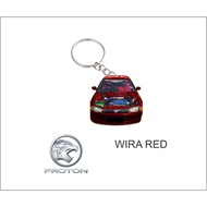 proton wira red frontview keychain 2d