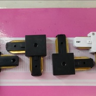 Black and white straight track rail connection, L, T, + -