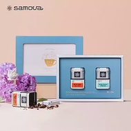 【 samova 】花漾時光系列 午茶盛宴 歐風禮盒 | 散茶馬口鐵20gx2｜茶葉禮盒 附禮袋