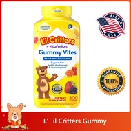 (Exp.02/2027)L’il Critters Gummy Vites Daily Multivitamin 300 GUMMIES วิตามินรวมเด็ก 300 เม็ด เยลลี่