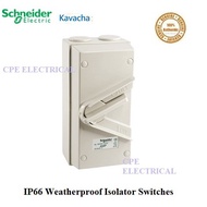 SCHNEIDER KAVACHA WHT 20A 35A 63A 440V 3 POLE ISOLATOR SWITCH IP66