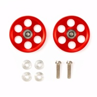 TAMIYA Roller [95404: ️900] HG Lightweight 19mm Aluminum Ball-Race Rollers (Ringless/Red)