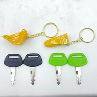 S450 WITH KEYCHAIN Excavator Heavy Equipment Green Plastic for Ignition Keys with Logo SH130 200 210