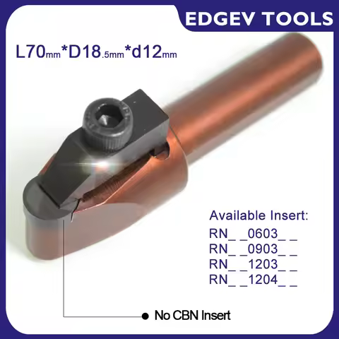 PCD diamond PCBN CBN round inserts cnc lathe milling cutter bar C12E CRDNN turning tool RNGN 0603 09