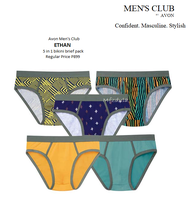 Avon Mens Club ETHAN 5 in 1 bikini brief pack