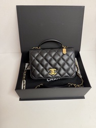 晶片 Chanel flap bag mini flap classic flap flap with top handle