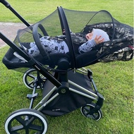 เบบี้เด็ก®สากล95% มุ้งกันยุงสำหรับรถเข็นเด็กทารกเปล CYBEX Quinny Joie Stokke Yoyacare Yoyaplus Goodb
