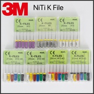 6Pcs/Box Dental Niti K-Files Endodontic Files for Dentist Niti File
