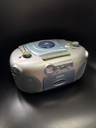 收音機 CD 機  cassette 機 Sanyo CD/Cassette Boombox Stereo Radio