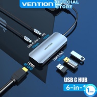 Vention USB C HUB  Type C to HDMI/USB-C Gen 1/USB 3.0/RJ45/SD/TF/TRRS 3.5mm/PD 9 in 1Docking Station