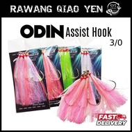 ODIN ASSIST HOOK #3/0 HAND MADE Mata Jig Ebek Kerapu Tongkol Jenahak