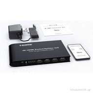 4K HDMI Switch Splitter 2x6 Extender 100m 2 in 2 Out with 4 Channel RJ45 Cat6 Ethernet Cable Port Vs
