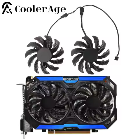 78MM T128010SM PLD08010S12H GTX960 FAN 12V 3Pin 2Pin Cooling Fan GV-N960OC For Gigabyte GTX 960 Grap