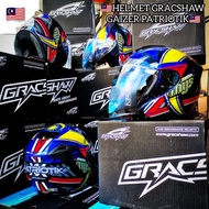 🇲🇾 HELMET GRACSHAW GAIZER G838 PATRIOTIK MALAYSIA